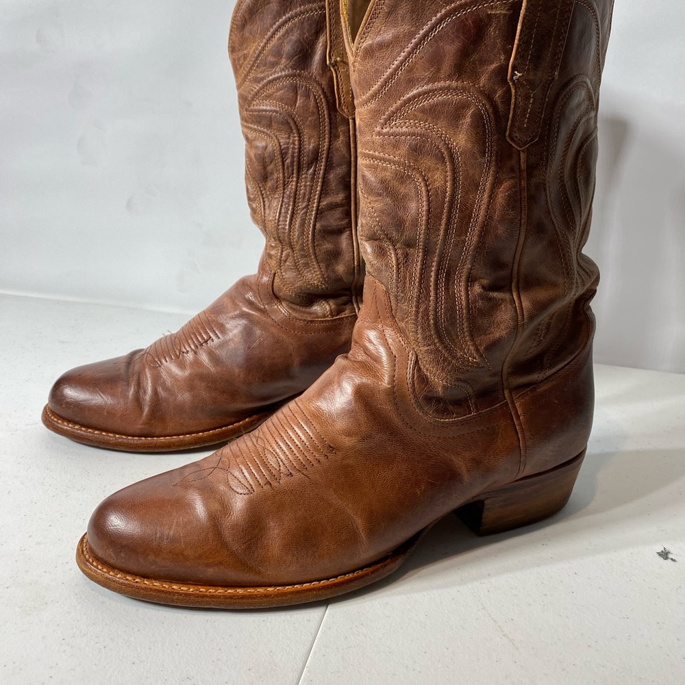 Tecovas Tan Leather Cowboy Boots